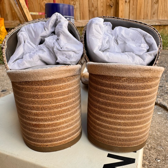 ANNE KLEIN Breeze Slip On Block Heels in Natural - Picture 6 of 7